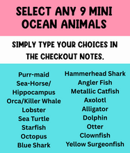 Load image into Gallery viewer, Beach Friends Ocean Set (10 Mini Animals + Beach Habitat)