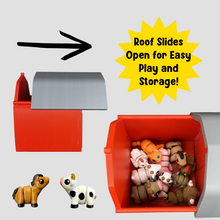 Load image into Gallery viewer, Farm Friends Barn Set (10 Mini Animals + Barn)