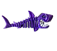 Load image into Gallery viewer, 3D Printed Skeleton Flexi Shark With Moveable Mouth