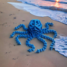 Load image into Gallery viewer, 3D Printed Articulated Octopus - Blue Ombre - Ready To Ship