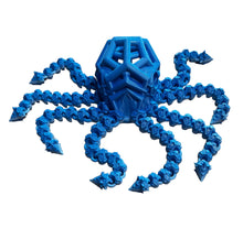 Load image into Gallery viewer, 3D Printed Articulated Octopus - Blue Ombre - Ready To Ship