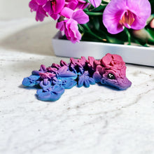 Load image into Gallery viewer, 3D Printed Mini Orchid Dragon Tadling, Optional Dragon Egg