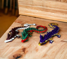 Load image into Gallery viewer, Multi Color 3D Printed Crystal Dragon - Custom Colors Available!