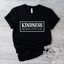 Load image into Gallery viewer, Kindness Begins With Me T-Shirt (Youth and Adult)