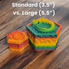 Load image into Gallery viewer, 3D Printed Dragon Dice Storage Box