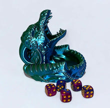 Load image into Gallery viewer, 3D Printed Horned Dragon Dice Tower