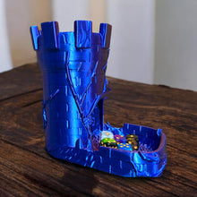 Load image into Gallery viewer, 3D Printed Castle Tower Dice Roller