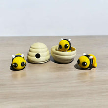 Load image into Gallery viewer, Bee Buddies: Mini Bees with Beehive Container