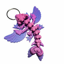 Load image into Gallery viewer, 3D Printed Heart Dragon Keychain
