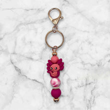 Load image into Gallery viewer, Axolotl Beaded Keychain