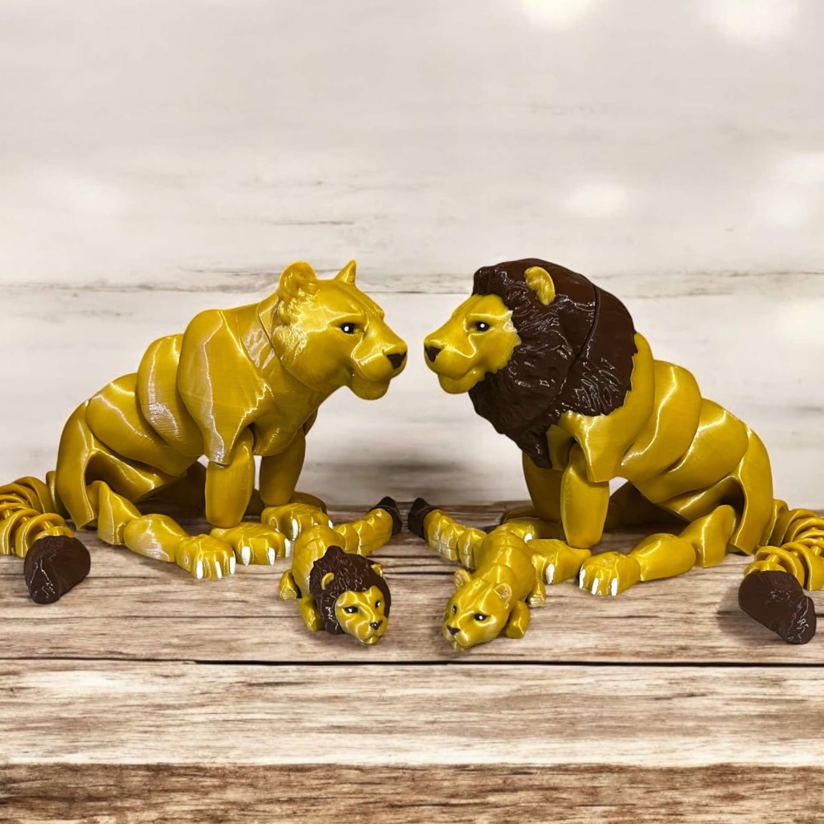 3D Printed Lion Family – GressCustoms