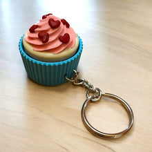 Load image into Gallery viewer, 3D Printed Cupcake Clicker Keychain Fidget - Fun and Adorable Sensory Toy