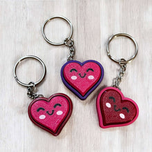 Load image into Gallery viewer, 3D Printed Heart Clicker Keychain Fidget - Fun and Adorable Sensory Toy