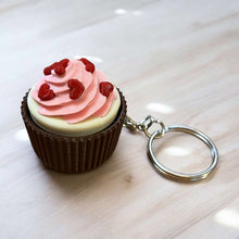 Load image into Gallery viewer, 3D Printed Cupcake Clicker Keychain Fidget - Fun and Adorable Sensory Toy