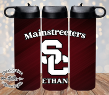 Load image into Gallery viewer, Streeters Maroon Tumbler With Name 20 oz. Skinny Tumbler or Water Bottle