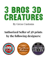 Load image into Gallery viewer, 3D Printed STREETER DRAGON - Custom Colors Available For Any Team!