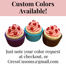 Load image into Gallery viewer, 3D Printed Cupcake Clicker Keychain Fidget - Fun and Adorable Sensory Toy