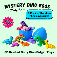 Load image into Gallery viewer, Dino Hatchlings - 8 Pack of Baby Dinosaurs with an XL Egg