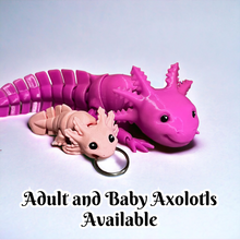 Load image into Gallery viewer, 3D Printed Axolotl Keychain