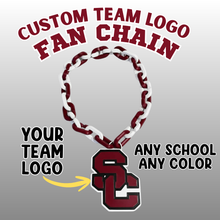 Load image into Gallery viewer, Custom Team Logo Fan Chain Necklace – School Spirit 3D Printed