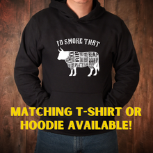 Load image into Gallery viewer, I'd Smoke That Beef Cow 20 oz. Skinny Tumbler or Water Bottle