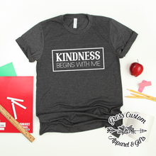 Load image into Gallery viewer, Kindness Begins With Me T-Shirt (Youth and Adult)