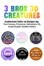 Load image into Gallery viewer, 3D Printed Heart Dragon Keychain