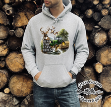 Load image into Gallery viewer, Hunt Fish Farm Repeat T-Shirt Or Hoodie