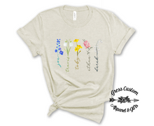 Load image into Gallery viewer, Personalized Birth Month Flower With Names T-Shirt or Hoodie, Mother's Day Gift