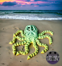 Load image into Gallery viewer, 3D Printed Articulated Octopus - Matte Rainbow - Ready To Ship