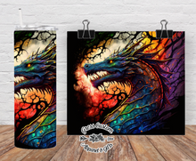 Load image into Gallery viewer, Rainbow Dragon Tumbler or Water Bottle