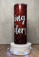 Load image into Gallery viewer, Teaching Future Leaders SC Mainstreeters Faux Glitter Sublimation Tumbler, 20 oz. Skinny Tumbler