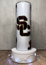 Load image into Gallery viewer, SC Mainstreeters Agate Marble Faux Glitter Sublimation Tumbler, 20 oz. Skinny Tumbler