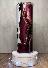 Load image into Gallery viewer, SC Mainstreeters Agate Marble Faux Glitter Sublimation Tumbler, 20 oz. Skinny Tumbler