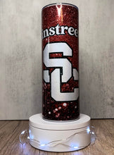 Load image into Gallery viewer, SC Mainstreeters Faux Glitter Sublimation Tumbler, 20 oz. Skinny Tumbler