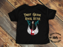 Load image into Gallery viewer, Back To School Boys T-Shirt, Pre-K Through 5th Grade, Ready To Rock Guitar