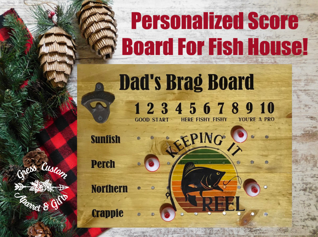 Personalized Fishing Name Art Fishing Gift Fishing Sign With Name Gifts for  Fisherman Personalized Name Art L/XL 