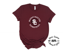 Load image into Gallery viewer, Streeters Basketball Circle Maroon (Youth and Adult)