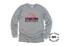 Load image into Gallery viewer, Streeters Basketball Outline Light Grey (Youth and Adult)