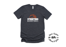 Load image into Gallery viewer, Streeters Basketball Outline Dark Grey (Youth and Adult)
