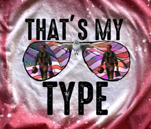 Load image into Gallery viewer, That's My Type Red Bleached T-Shirt