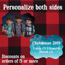 Load image into Gallery viewer, Personalized Photo Ornament, Double Sided, Box Included