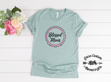 Load image into Gallery viewer, Personalized Blessed Mom T-Shirt With Names