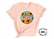 Load image into Gallery viewer, Do What Makes You Happy Floral T-Shirt (Adult)