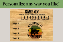 Load image into Gallery viewer, Personalized Fishing Brag Board With Bottle Opener, Fish House Magnetic Score Board With Names