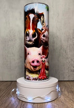 Load image into Gallery viewer, Funny Farm Animals Sublimation Tumbler, 20 oz. Skinny Tumbler or Water Bottle