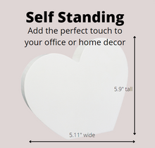 Load image into Gallery viewer, 3D Heart Wood Photo Block