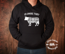 Load image into Gallery viewer, I'd Smoke That Black T-Shirt Or Hoodie