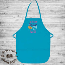 Load image into Gallery viewer, Personalized Girls Glitter Cookie Tester Apron With Name