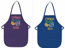 Load image into Gallery viewer, Personalized Girls Glitter Cookie Tester Apron With Name